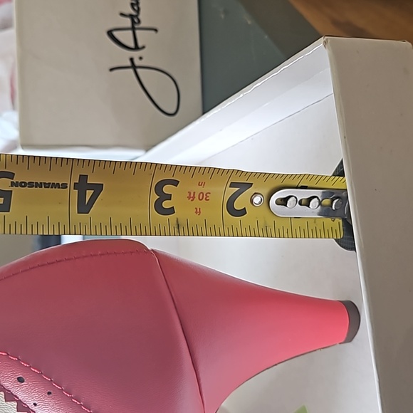 Red and cream Mary-Jane heels. J. Adam's.5 - Picture 5 of 5